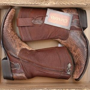 Cuadra Exotic Phyton Skin Boots NWT